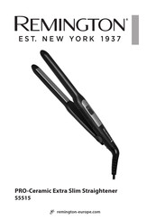 Remington PRO-Ceramic Extra Slim Straightener S5515 Manual