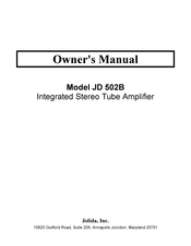 Jolida JD 502B Owner's Manual