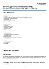schmersal AZM 161ST-11KA-024 Manual