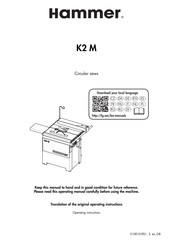 Felder Hammer K2 M Operating Instructions Manual