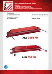 Holzmann AKB 730 FO User Manual