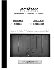 Apollo Enclosures ELITE LINE AE9800-DS Manual