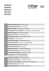 Ritter serano7 Operating Instructions Manual