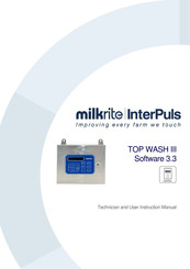 Avon milkrite InterPuls TOP WASH III User Instruction Manual