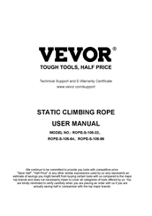 VEVOR ROPE-S-105-96 User Manual