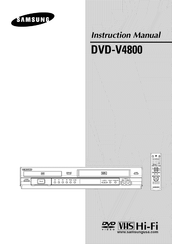 Samsung DVD-V4800 Instruction Manual