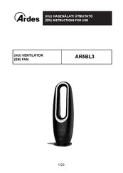 ARDES AR5BL3 Instructions For Use Manual