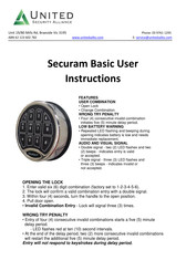 Securam Basic User Instructions