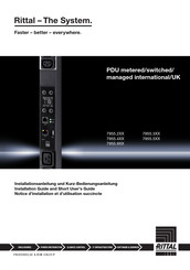 Rittal 7955.530 Installation Manual And Short User's Manual