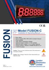 London Electronics FUSION-C Installation & Operating Manual