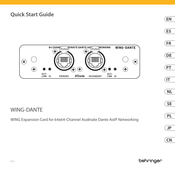 Behringer 0606-ADL Quick Start Manual