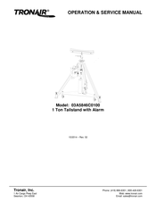Tronair 03A5846C0100 Operation & Service Manual