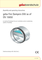 Geba EAV Series Assembly And Operating Instructions Manual