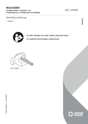 Lenord+Bauer MiniCODER GEL 2444M P Series Operating Instructions Manual
