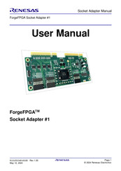 Renesas ForgeFPGA Socket Adapter 1 User Manual
