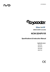 NSD Absocoder NCW-3DHIPV1R Specifications & Instruction Manual