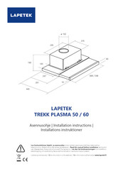 Lapetek TREKK PLASMA 50 Installation Instructions Manual