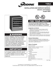 Modine Manufacturing HER Series Installation And Service Manual