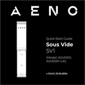 AENO Sous Vide SV1 Quick Start Manual