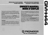 Pioneer GM-H44 Owner's Manual