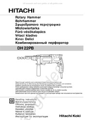 Hitachi 22PB Handling Instructions Manual