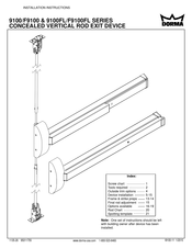 Dorma 9000 Series Installation Instructions Manual