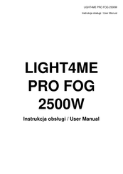 Light4Me PRO FOG 2500W User Manual