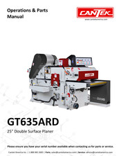 Cantek CANGT635ARD Operations & Parts Manual