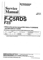 Pioneer F-C5RDS Service Manual