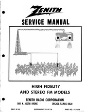 Zenith Radio Corporation T2560W Service Manual