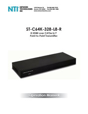 NTI ST-C64K-328-L8-R Operation Manual