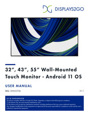 Displays2go DH055TLB User Manual