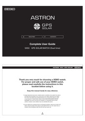 Seiko GPS SOLAR ASTRON 5X53 Complete User Manual
