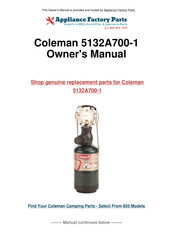 Coleman 5132A Instructions For Use Manual