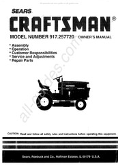Sears CRAFTSMAN 917.257720 Owner's Manual