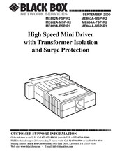 Black Box ME863A-MSP-R2 Manual