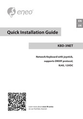 Eneo KBD-3NET Quick Installation Manual