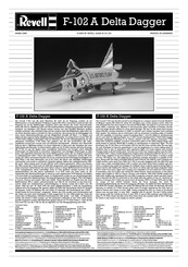 REVELL F-102 A Delta Dagger Manual