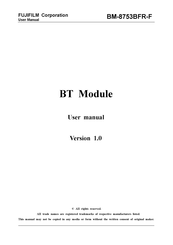 FujiFilm BM-8753BFR-F User Manual