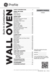 GE Profile PT9900SWSS Owner's Manual