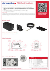 Dormakaba RG80 Quick Start Manual