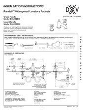 Dxv Randall D35102840 Installation Instructions Manual