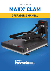 Stahls Hotronix MAXX CLAM CE 230 V Operator's Manual