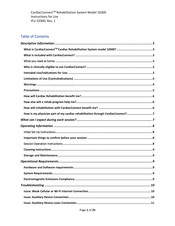 Romtech CardiacConnect Cardiac 10300 Instructions For Use Manual