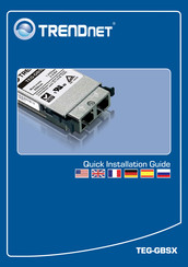 TRENDnet TEG-GBSX Quick Installation Manual