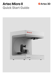 Artec 3D Micro II Quick Start Manual