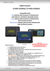 Car-Interface CI-HDA-UCON10-AL Manual