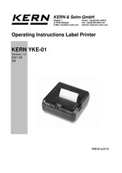 KERN YKH-A01 Operating Instructions Manual