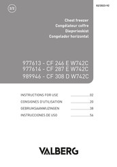 VALBERG CF 287 E W742C Instructions For Use Manual