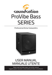 soundsation ProVibe Bass 18A User Manual